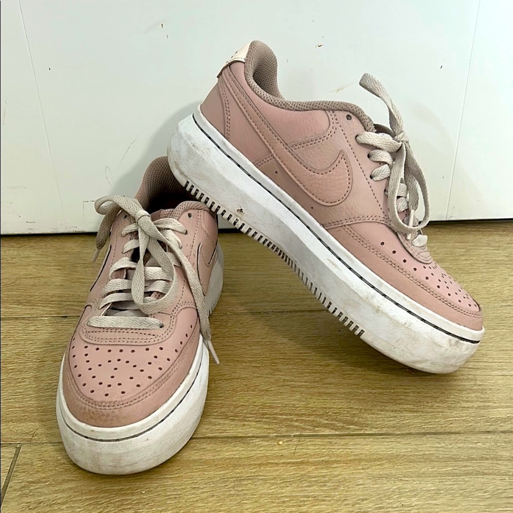 Nike Women's Platform Sneakers in Pink and White
